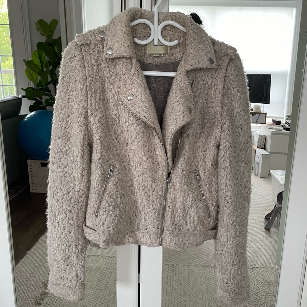 Anthropology Boucle Moto Jacket
